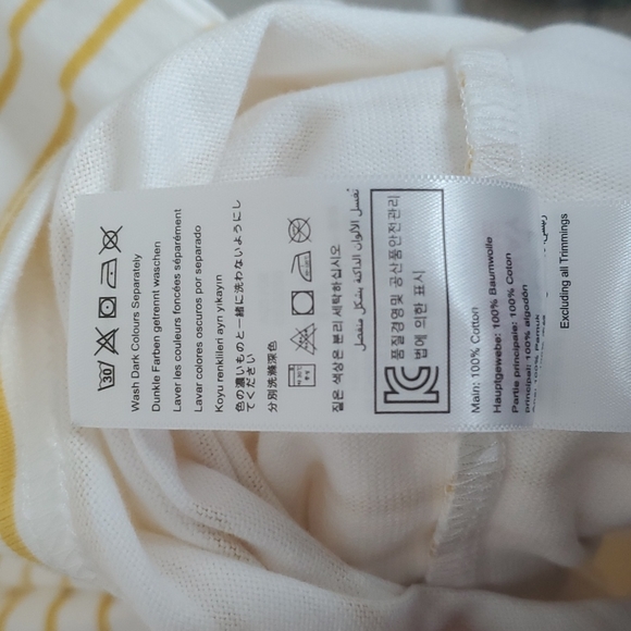 Joules Riviera Print Dress In Bee Stripe Size 4 - Picture 7 of 9